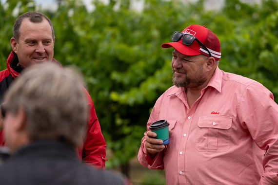 Steve Lehmann, Elders Loxton, attended the Syngenta Learning Centre site for viticulture in the Barossa.