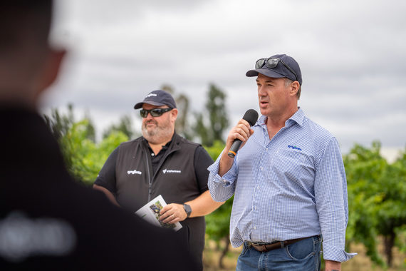 Syngenta southern sales team members for viticulture, David Coombes (left) and Peter Jolly (right).