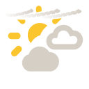 Partly cloudy and cirrus