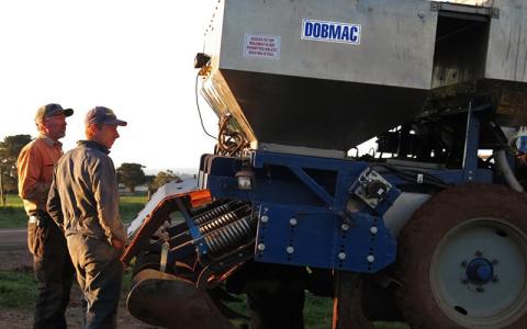 Potato planter setup