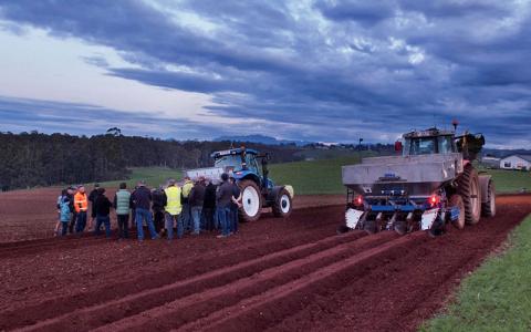 In-furrow fungicide setups