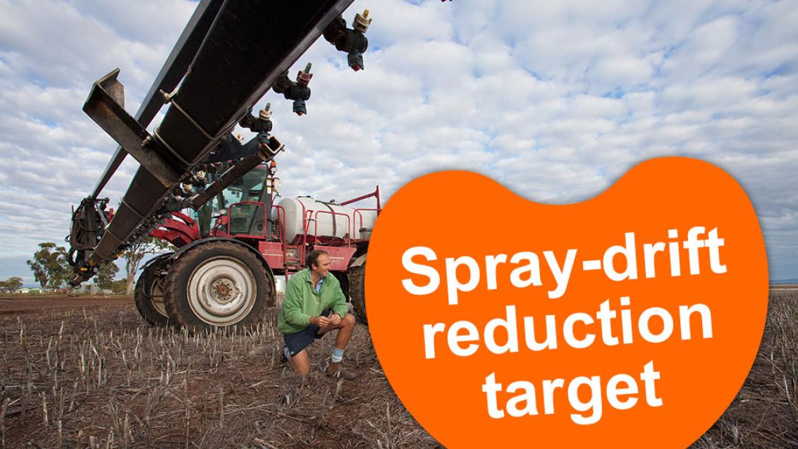 spray drift reduction target banner 
