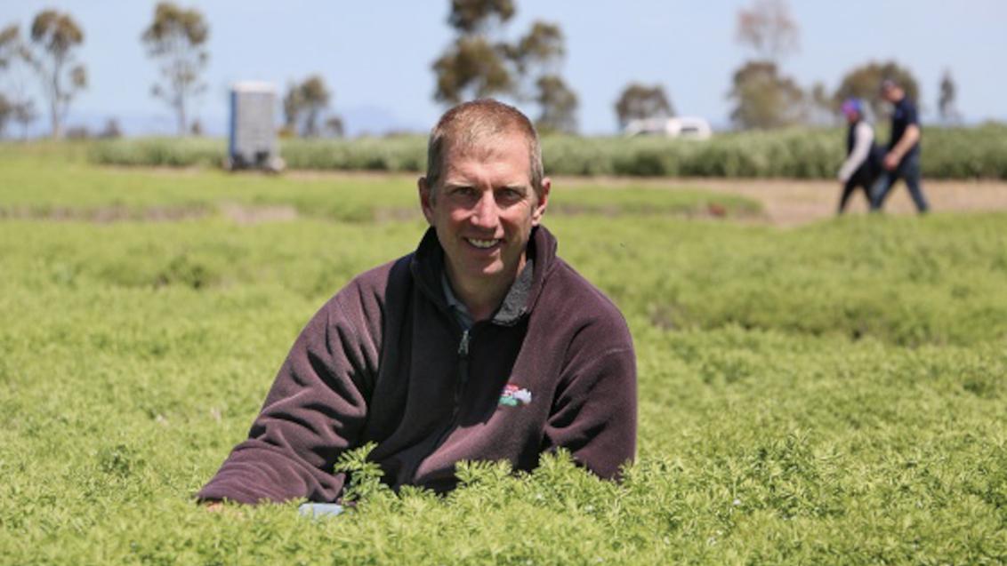 Dr Jason Brand, senior research agronomist with Agriculture Victoria Research