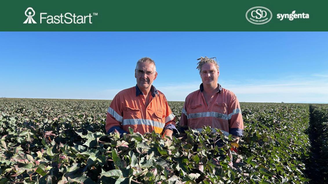 John and Bob Cameron 2023-24 FastStart™ Cotton Establishment Award winners