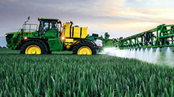 crop sprayer spraying crops 