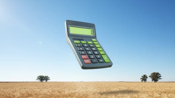 VICTRATO ROI Calculator in a field of wheat