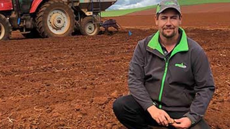 Tasmanian grower Tim Walker benefits from using MIRAVIS in his potato crop.