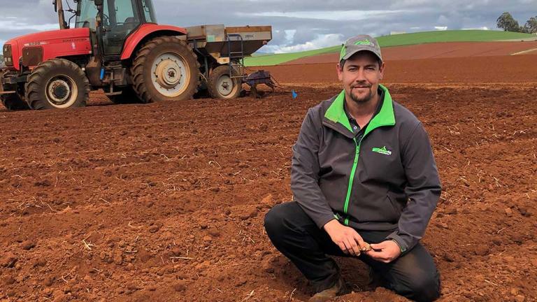 Tasmanian grower Tim Walker benefits from using MIRAVIS in his potato crop.