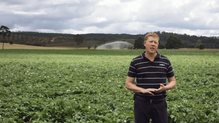 Wayne Richardson standing in front of field 