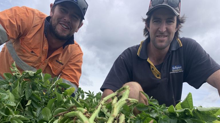 Simplot Farming Agronomists Patrick Groenewold and Rhys Beattie