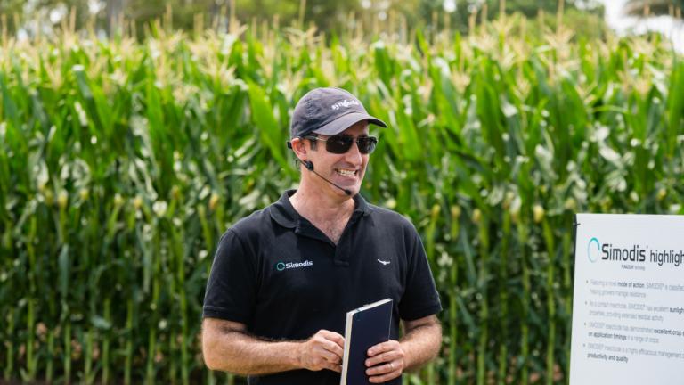 Syngenta Technical Manager, Rob Vitelli, in the field