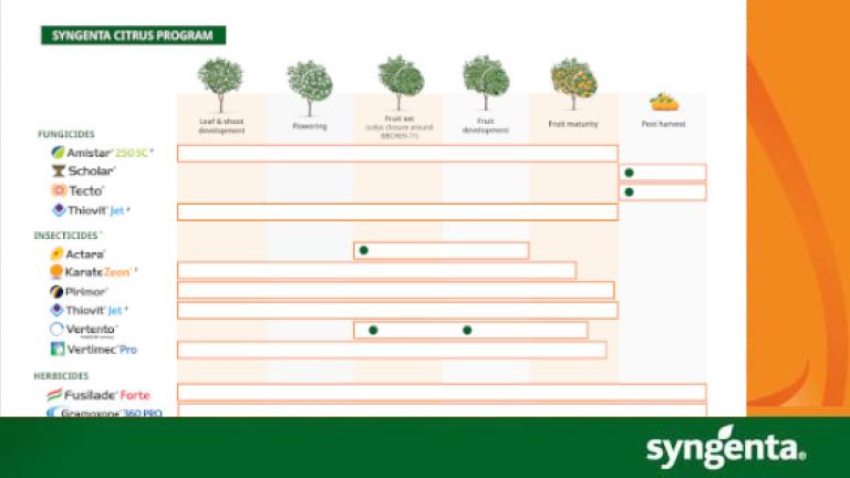 Syngenta Citrus Crop Program