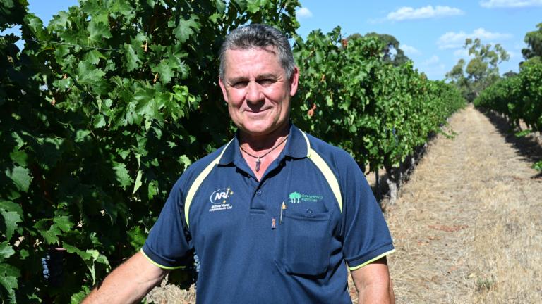 Viticulture specialist Mike Sleegers, of Cowaramup Agencies, WA