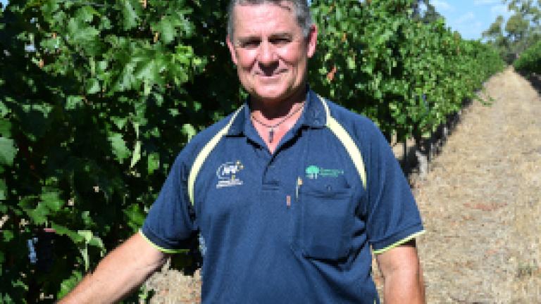 Viticulture specialist Mike Sleegers, of Cowaramup Agencies, WA
