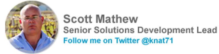Scott Mathew, Senior Solutions Development Lead