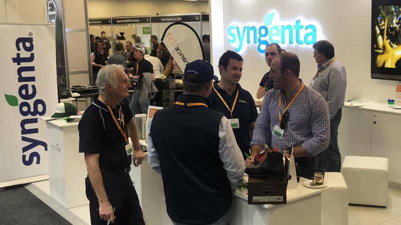 The Syngenta stand at the 2018 Australian Cotton Conference