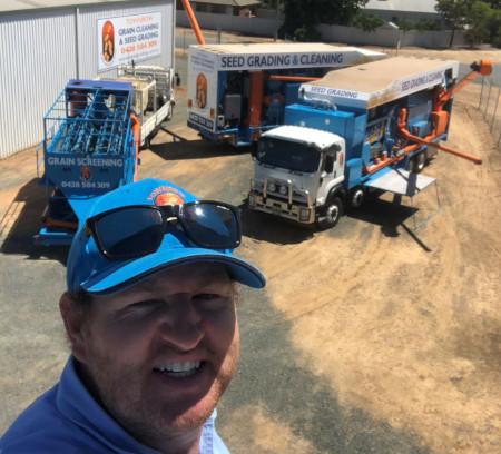 Clay Townrow of Townrow Grain Cleaning and Seed Grading