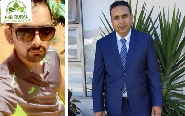 Aaron (left) and father Harmeet Singh (right) started HSB Rural in Woolgoolga in 2019.