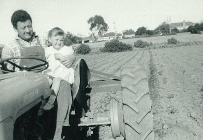Frank Candeloro with daughter Angela