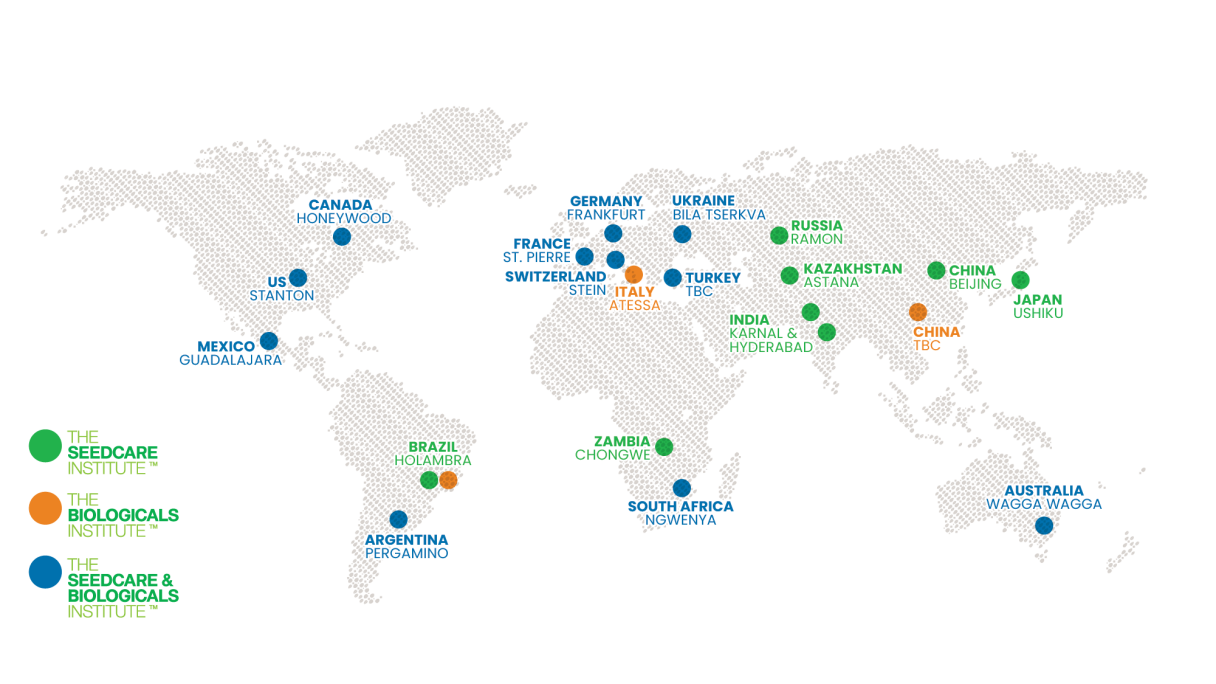 The Seedcare and Biologicals Institute Network Map